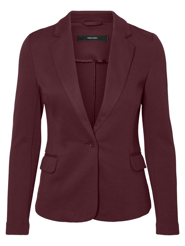 Vero Moda Jerseyblazer VMJULIANE, figurbetonter Schnitt, 1-Knopf Verschluss Materialmix, ungefüttert, regular fit