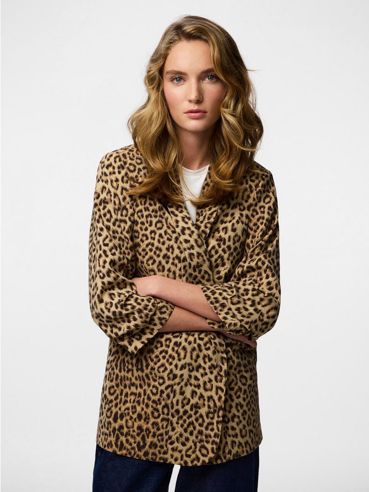 pieces Blusenblazer PCBOSELLA 3/4 PRINTED BLAZER NOOS mit 3/4 Ärmel