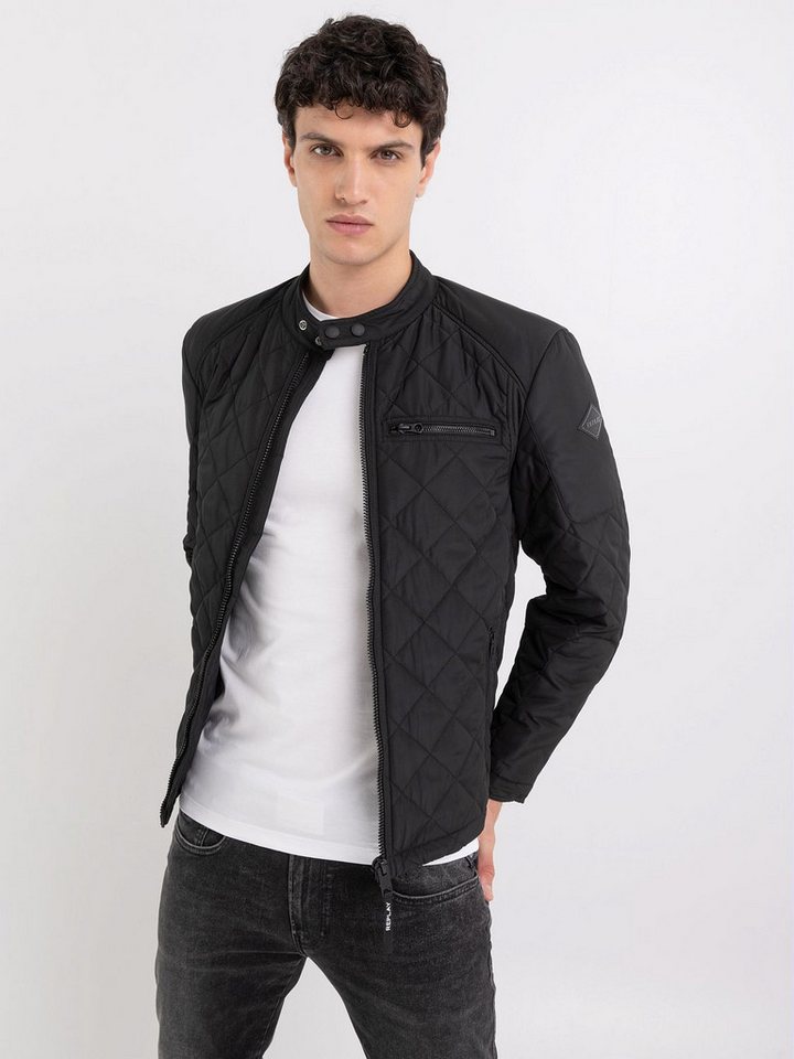 Replay Steppjacke Saber Mid mit kurzem Stehkragen