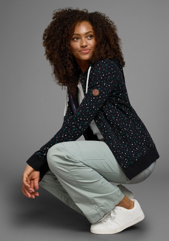 KangaROOS Kapuzensweatjacke mit sportlichem Minimal-Print