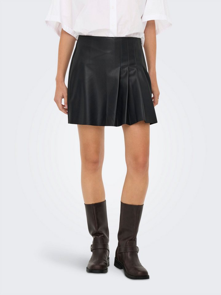 ONLY Lederimitatrock ONLARTZY LIFE HW FAUX LEA PLE SKIRT PNT