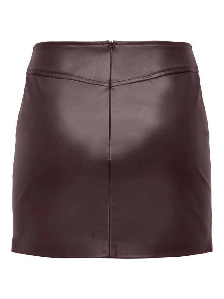 ONLY Lederimitatrock ONLBITTEN FAUX LEATH MINI SKIRT CC OTW Lederimitat