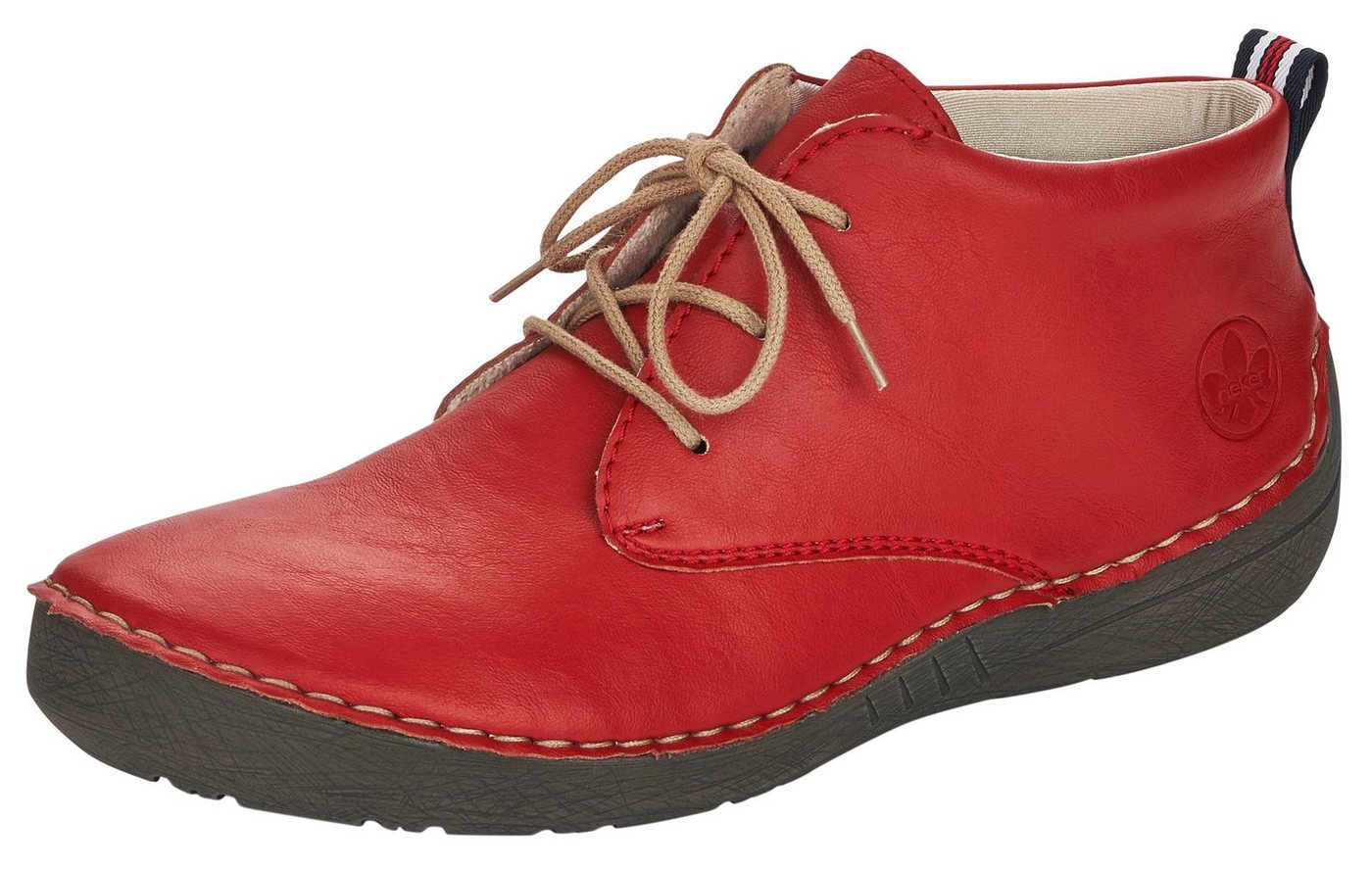 Rieker Schnürboots, Stiefelette, Schnürstiefelette mit Rahmennaht