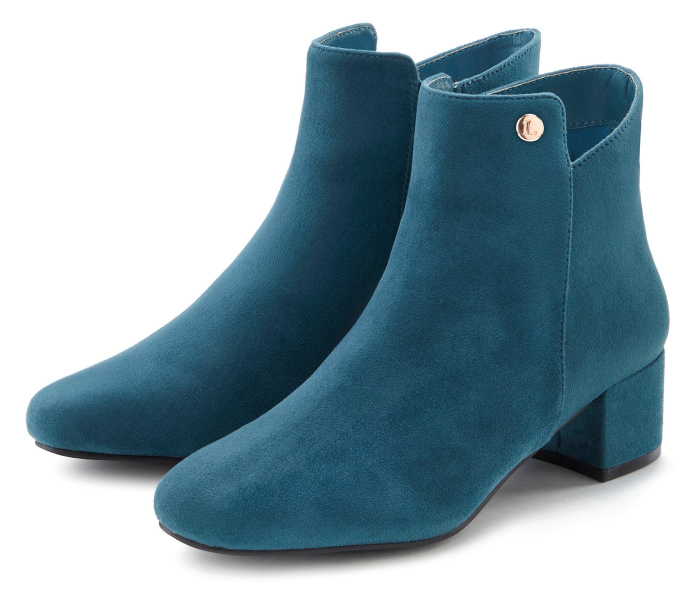 LASCANA Herbststiefelette, Ankle Boots, Stiefel, Stiefelette mit bequemen Blockabsatz VEGAN