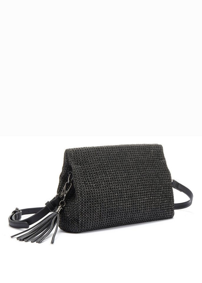 Vivance by Lascana Umhängetasche Clutch, Handtasche,Schultertasche,Tragetasche,Crossbody Bag, Bast-Optik VEGAN