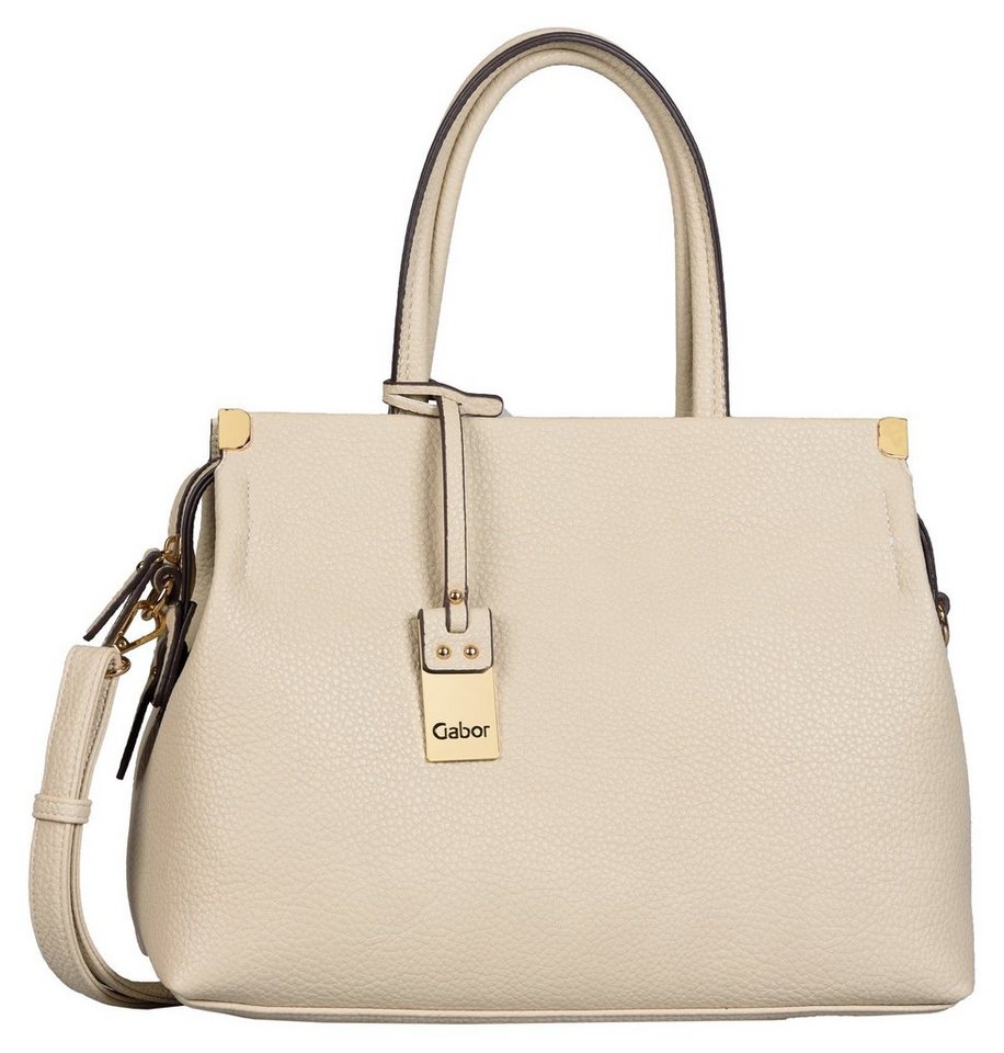 Gabor Shopper Gela, Damen Umhängetasche, schmückenden Metallecken, hochwertiges Logo