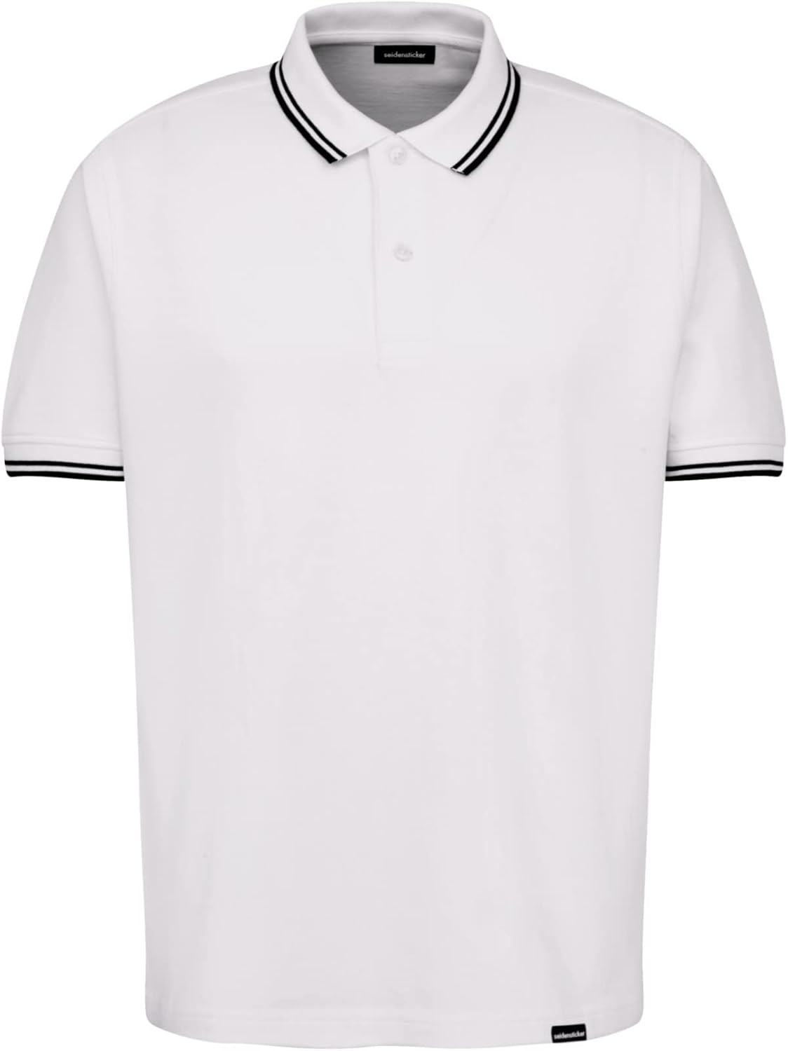 Seidensticker Herren Regular Fit Polo Shirt Piqué – Weiß, XL