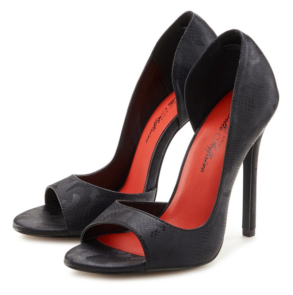 LASCANA Belle Affaire Peeptoe Pumps mit hohem Absatz, High-Heel-Sandalette verführerischer Sommerschuh, stilvoller, offener Schuh