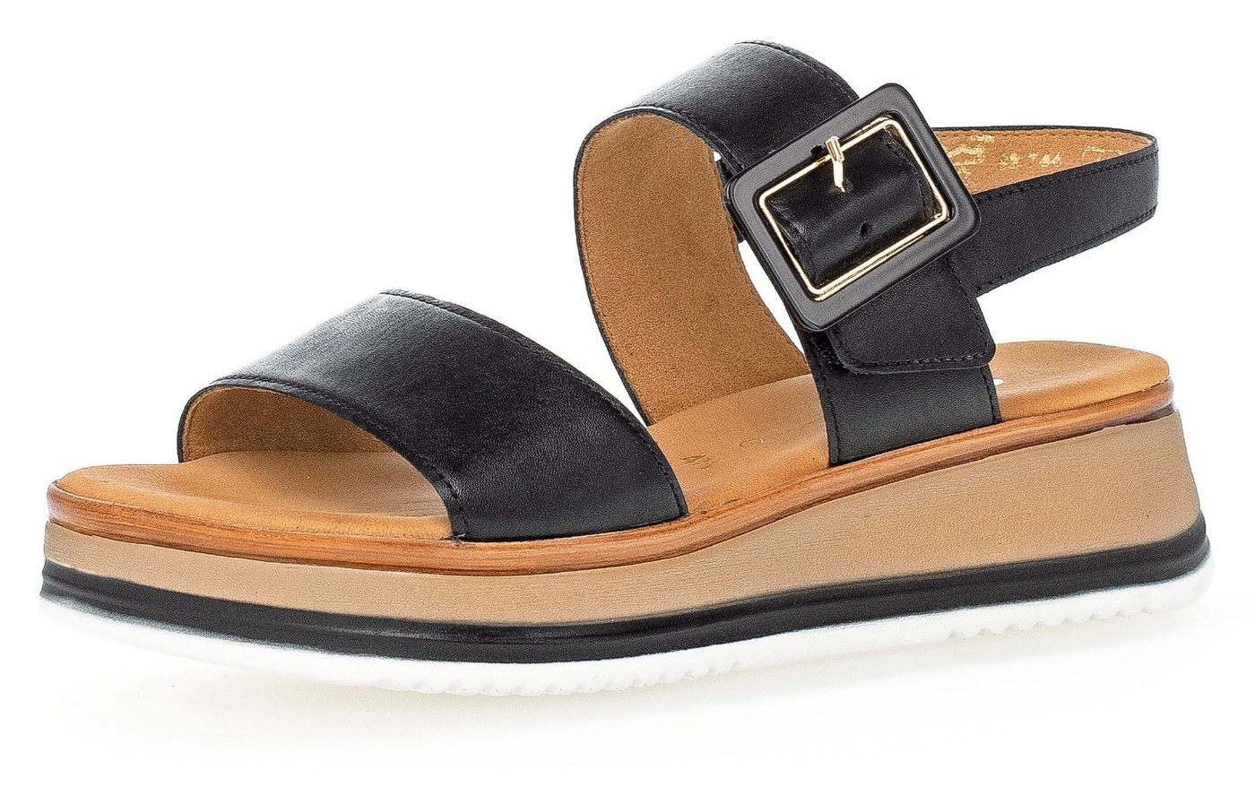 Gabor RHODOS Keilsandalette, Riemchensandale, Sommerschuh, Sandale in Weite G (weit)