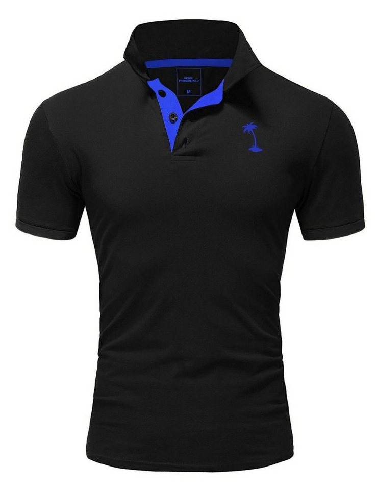behype Poloshirt PALMSON mit kontrastfarbigen Details
