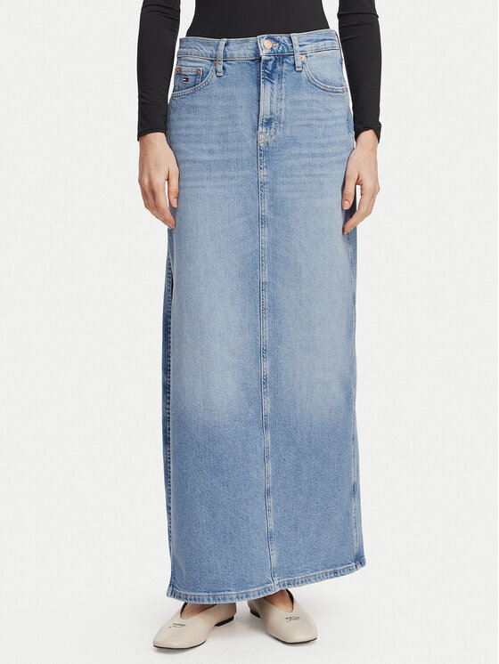Tommy Jeans Jeansrock Claire DW0DW22711 Hellblau Regular Fit