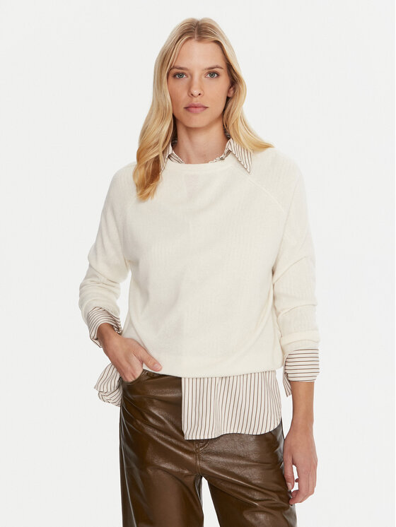 Marella Pullover Tesa 2523366171 Weiß Relaxed Fit