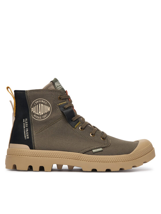 Palladium Schnürstiefeletten Pampa Hi Layer Zip 09549-282-M Braun