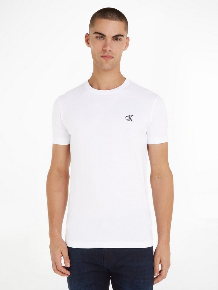 Calvin Klein Jeans T-Shirt CK ESSENTIAL SLIM TEE mit Logo-Stickerei