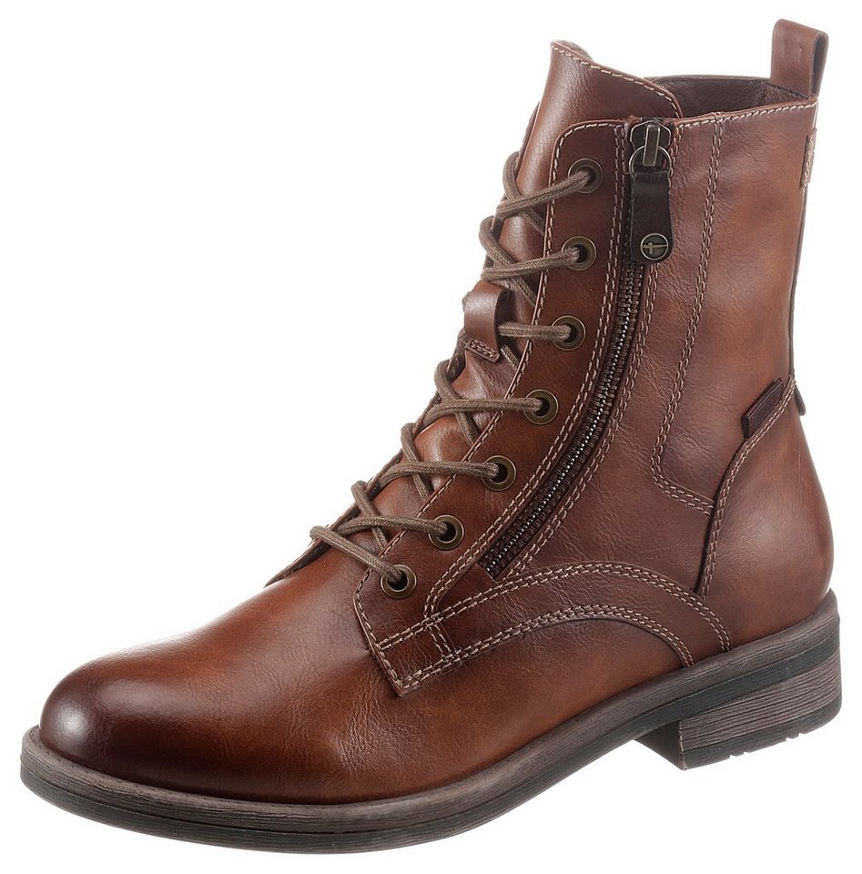 Tamaris Schnürstiefelette Stiefelette mit Reißverschluss, Schnürstiefelette für Damen