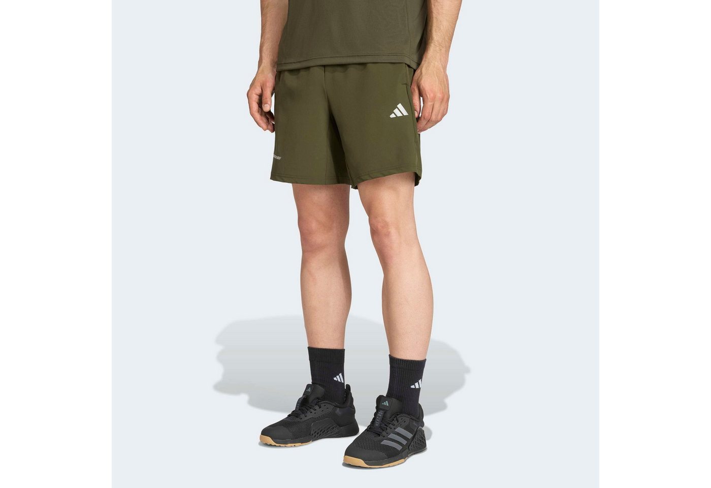 adidas Performance Shorts TRAINING ESSENTIALS HOLIDAY PACK für Fitness und Training, mit Metallic-Optik, schnelltrocknend