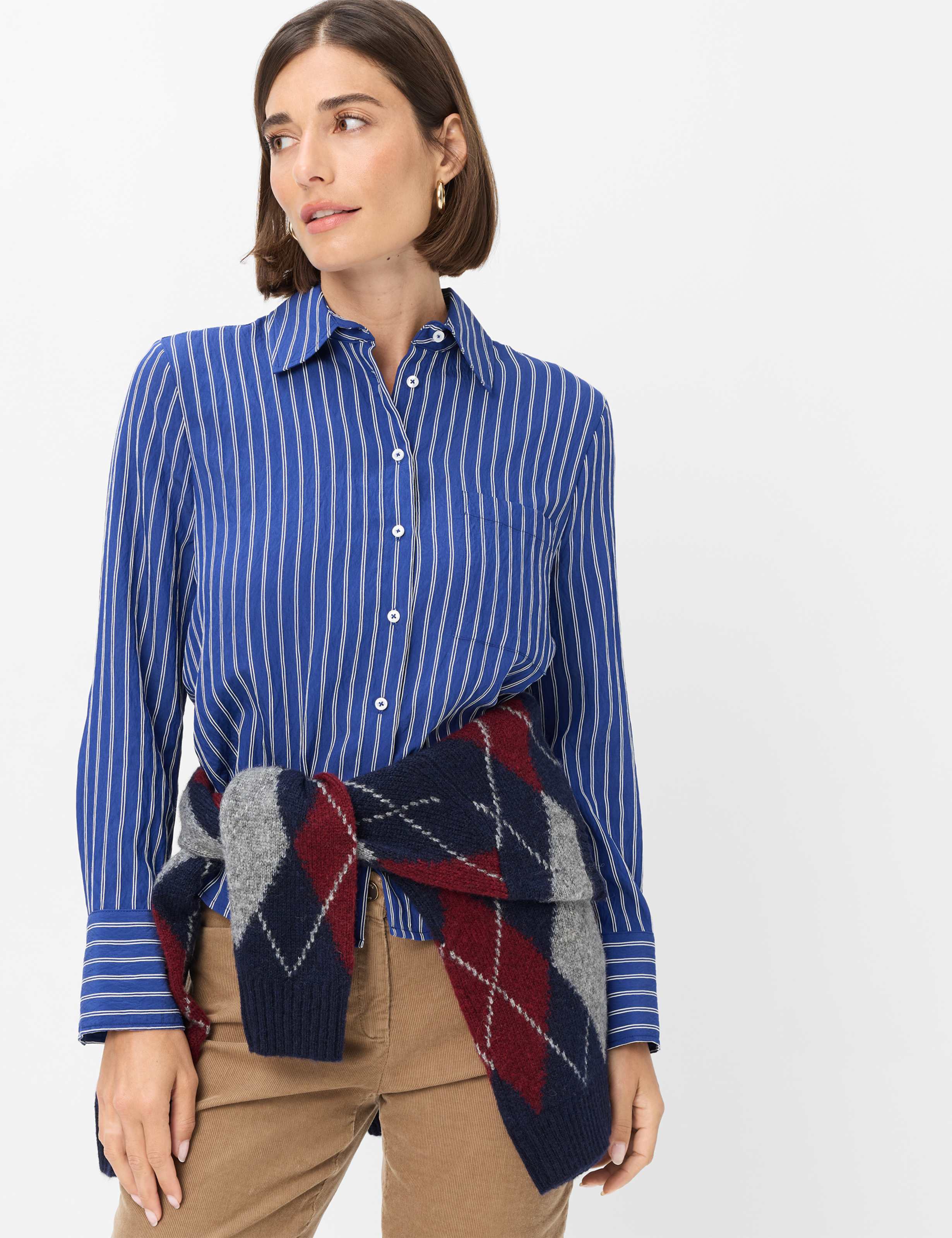 Brax Damen Bluse Style VICA navy, dunkelblau,