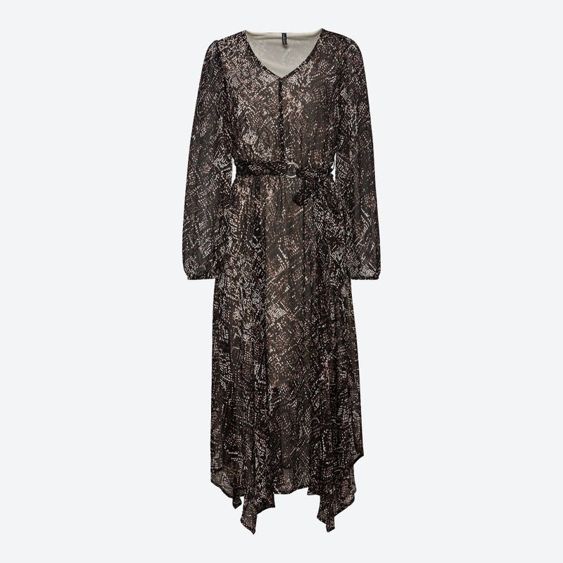 Damen-Kleid mit verstellbarem Gürtel