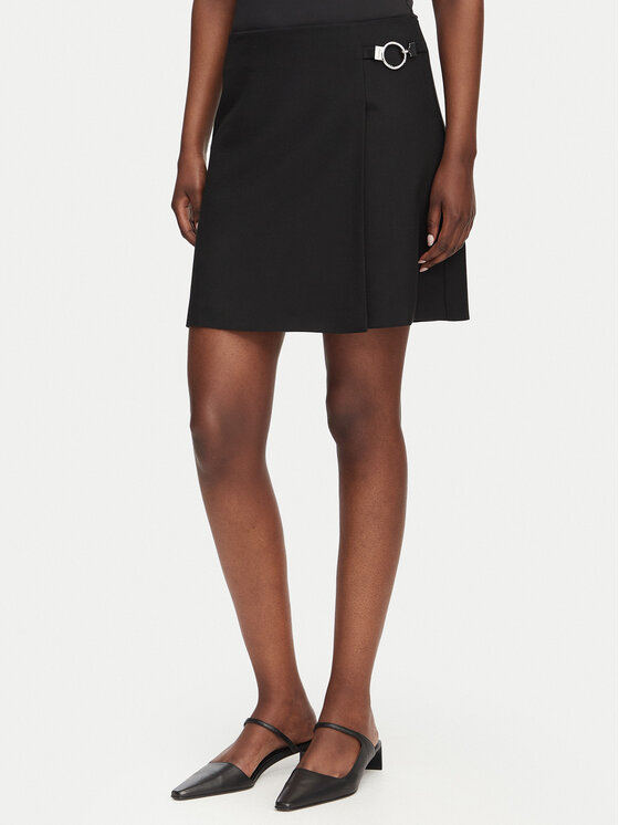 HUGO Minirock Rilasi 50564193 Schwarz Regular Fit