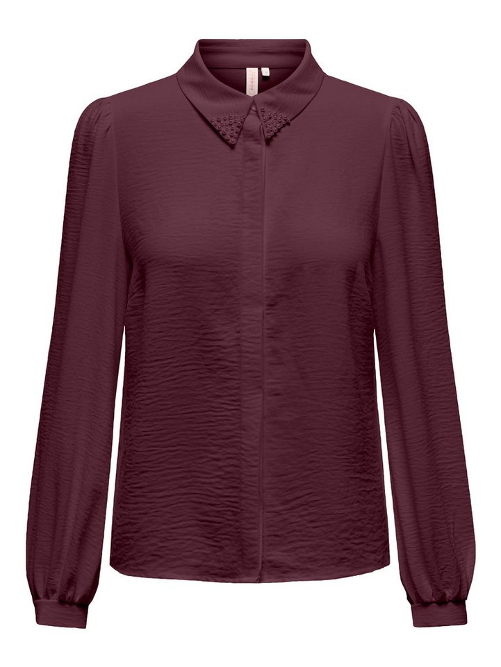 ONLY Hemdbluse ONLMETTE PEARL LS SHIRT WVN Kunstfaser, regular fit