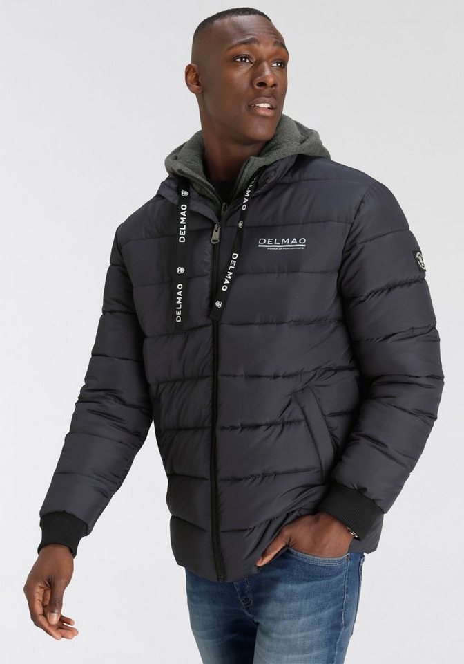 DELMAO Steppjacke für Übergang und kalte Tage, mit Fütterung, wasserabweisend