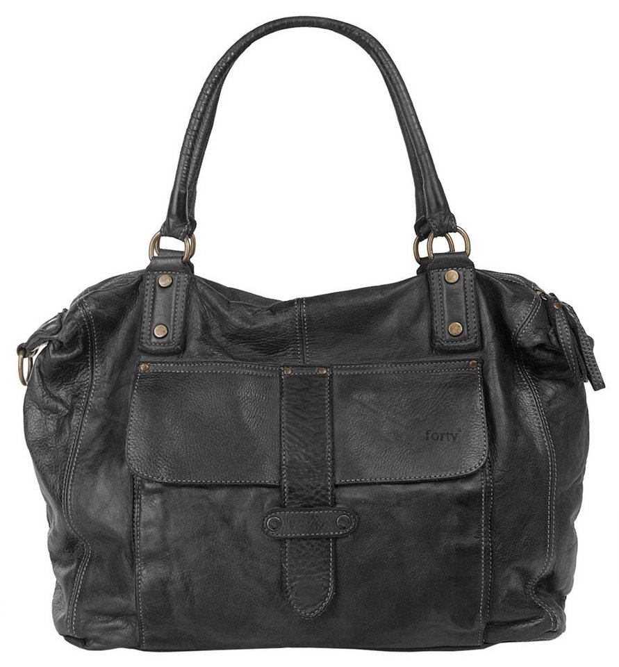 forty° Shopper FORTY° Damen echt Leder, Made in Italy, echt Leder, Made in Italy