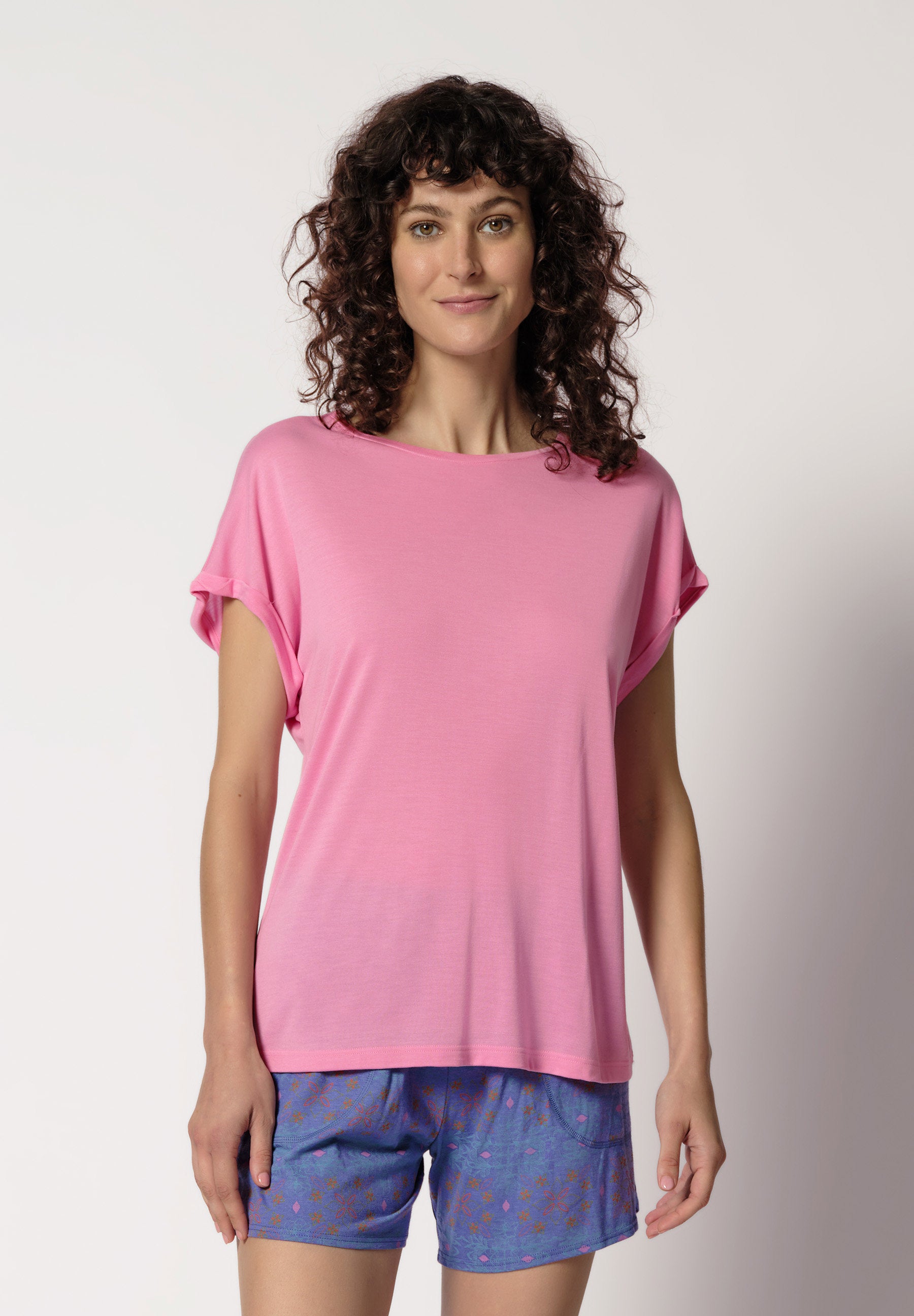 Night Basic Selection Shirt kurzarm prisma pink 019004-01H225