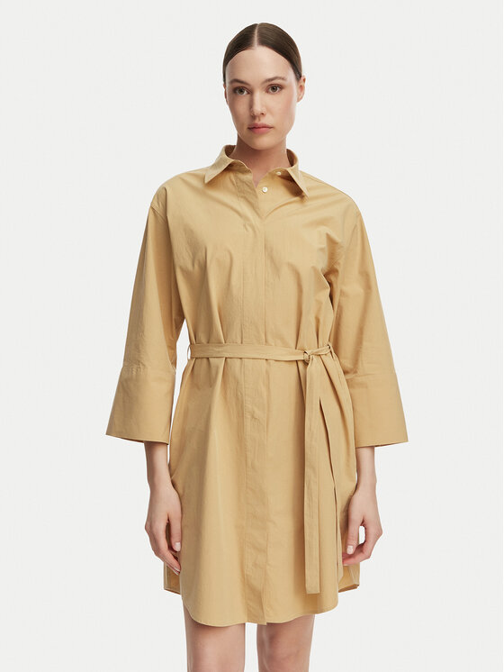 Gant Hemdkleid 4503527 Beige Regular Fit