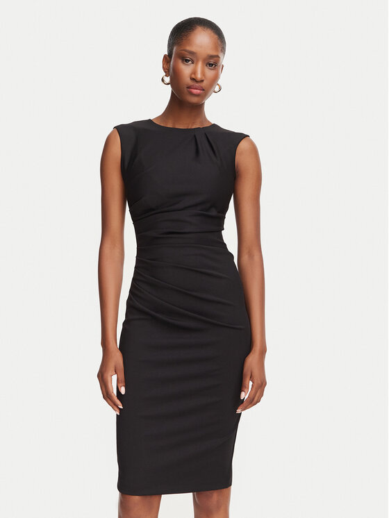 Rinascimento Coctailkleid CFC0130273003 Schwarz Slim Fit