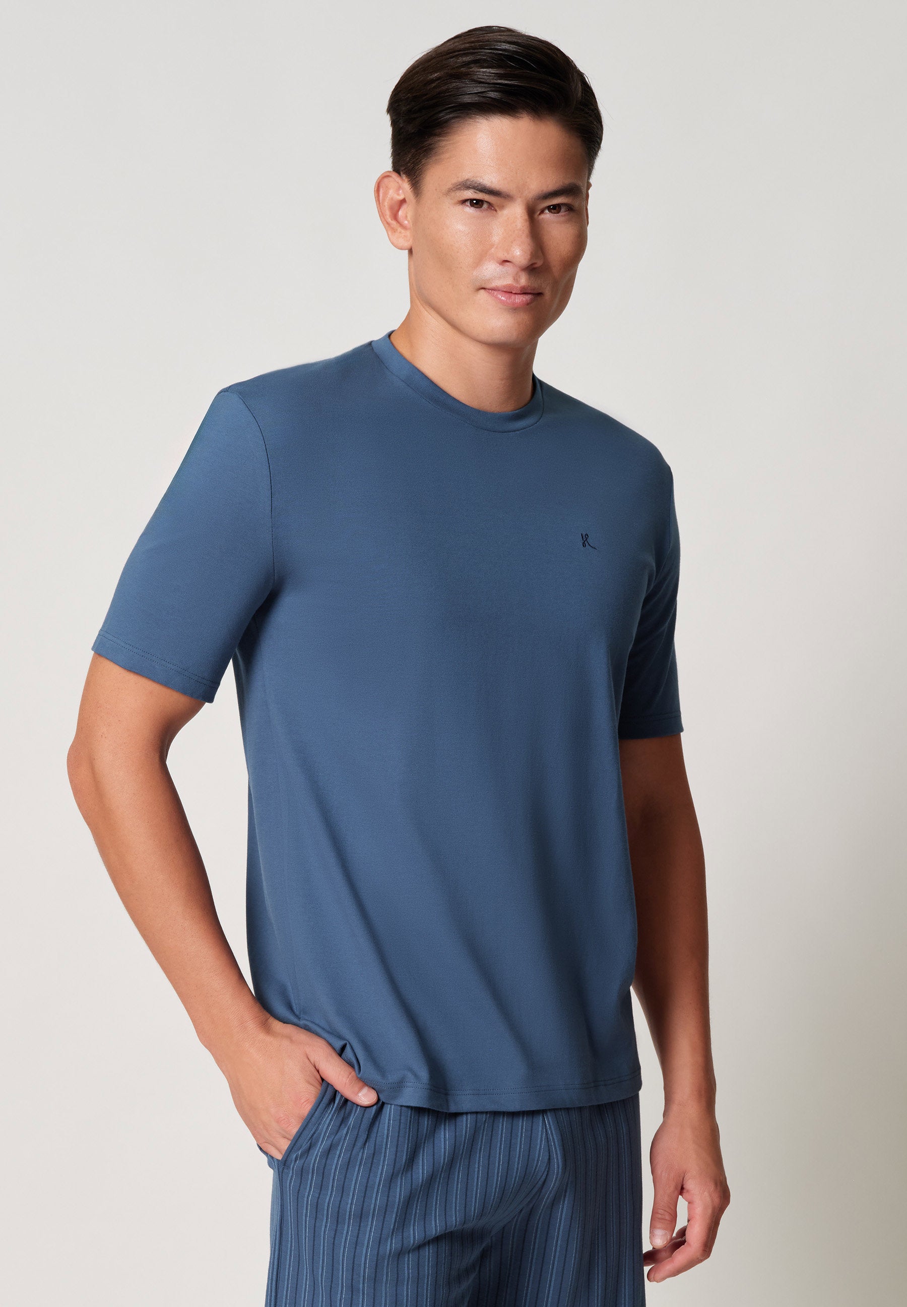 Night Basic Selection Shirt kurzarm ensign blue 117101-01H481
