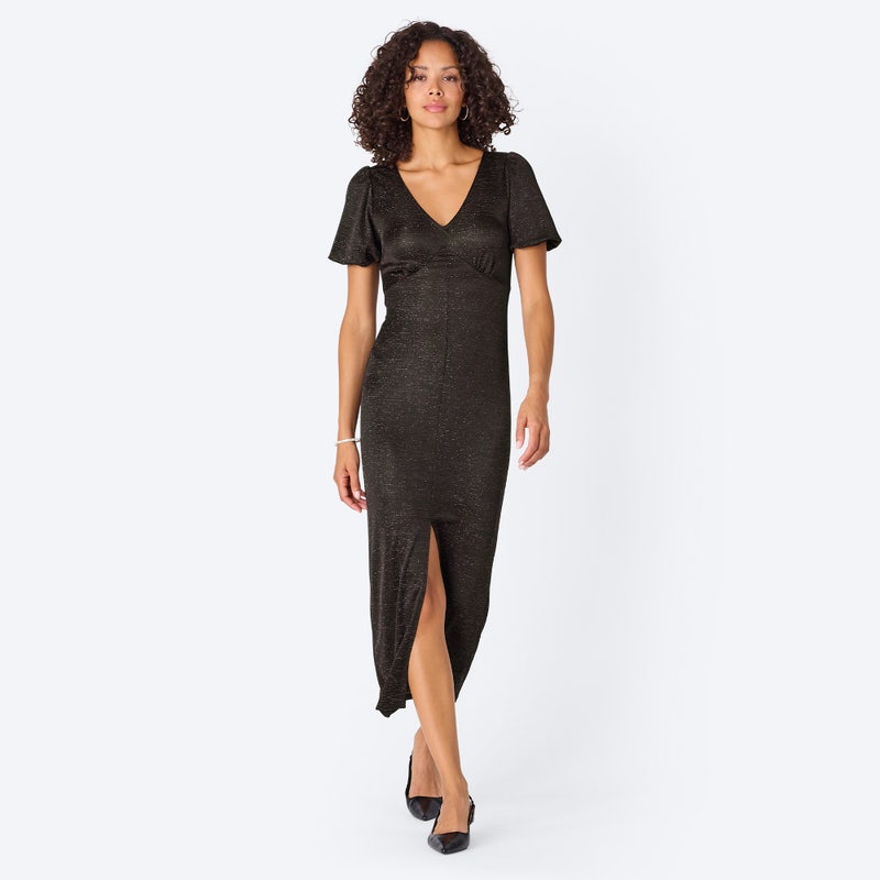 Damen-Kleid mit V-Ausschnitt