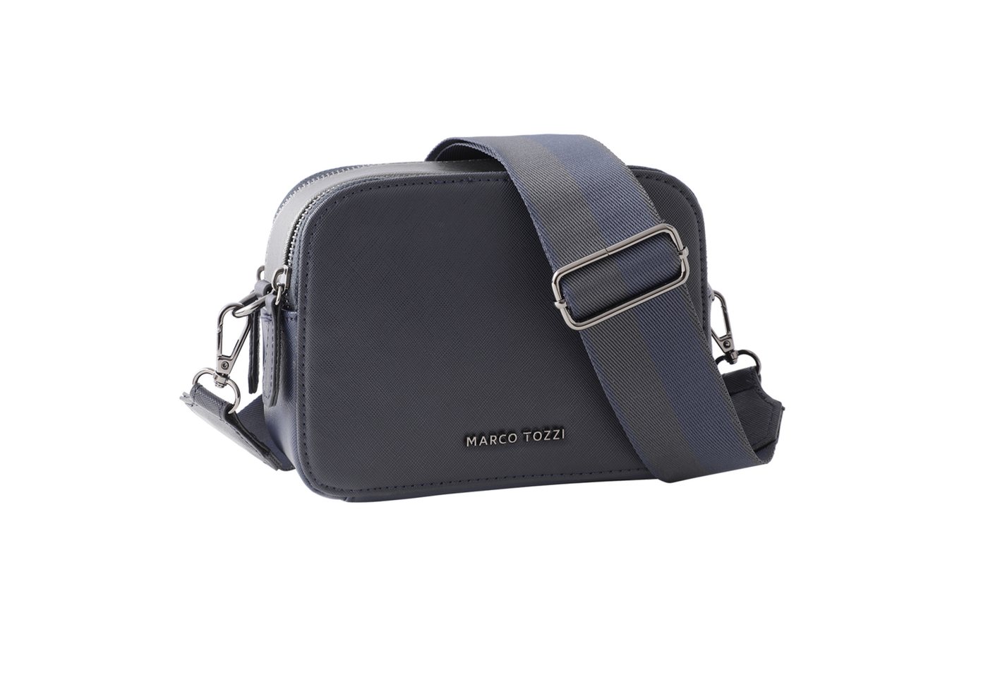 MARCO TOZZI Umhängetasche, Damen Umhängetasche, Clutch mit goldfarbenem Logo