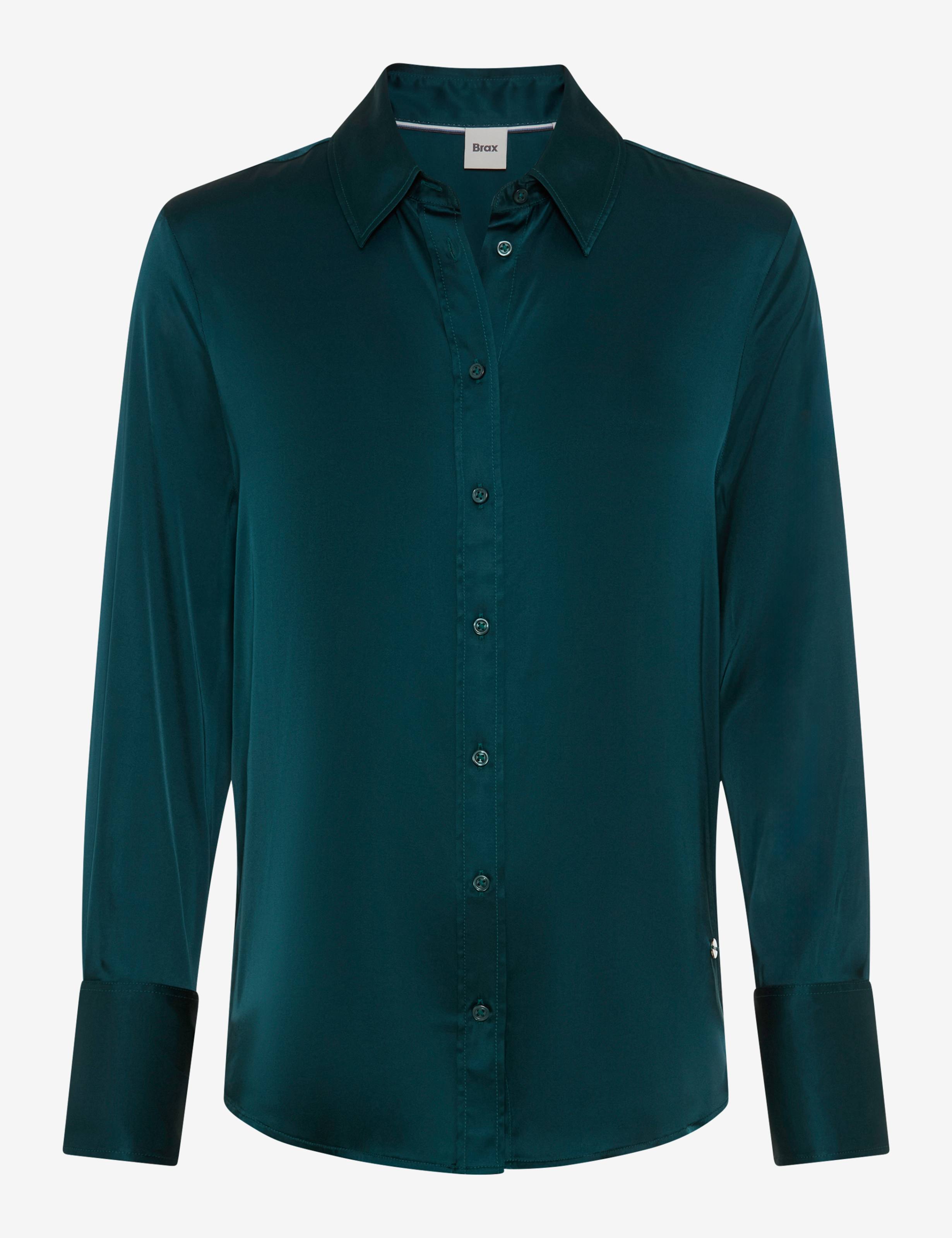 Brax Damen Bluse Style VICTORIA dark sea, grün,
