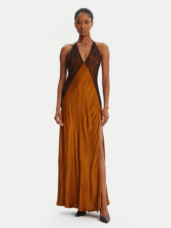 Bardot Abendkleid Estrella Haltrel 59977DB Braun Regular Fit
