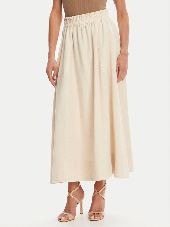 YAS Maxirock Flaxy 26036370 Beige Regular Fit