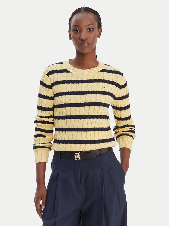Tommy Hilfiger Pullover WW0WW47644 Gelb Regular Fit
