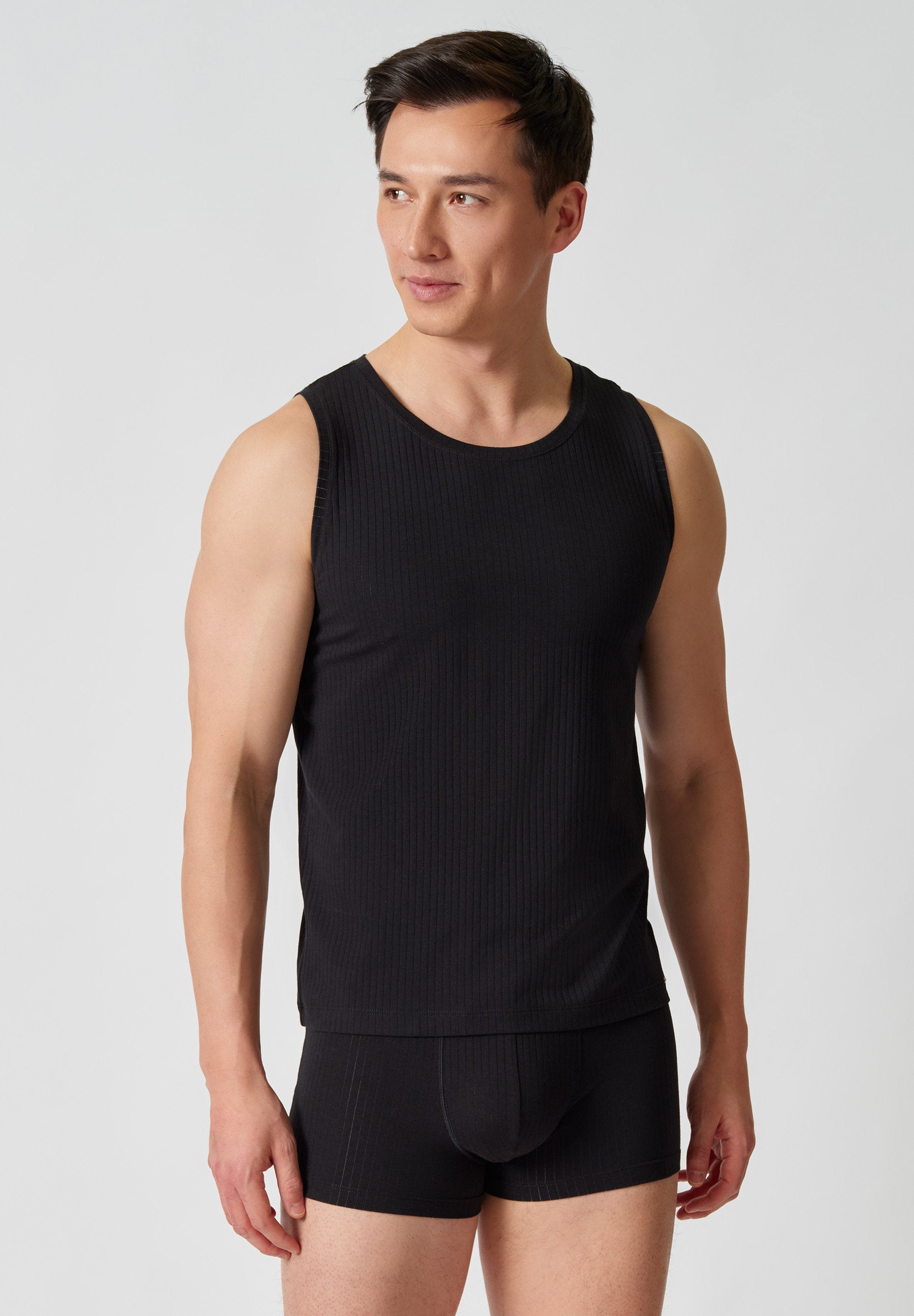 Cotton Structure Tanktop black 110176-017665