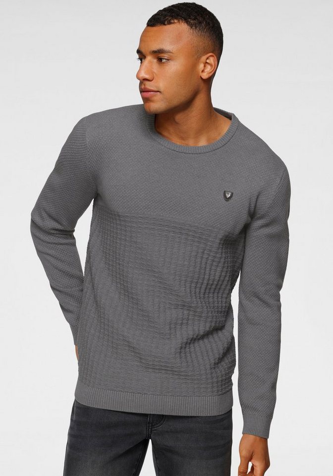 Bruno Banani Strickpullover mit modischer Struktur