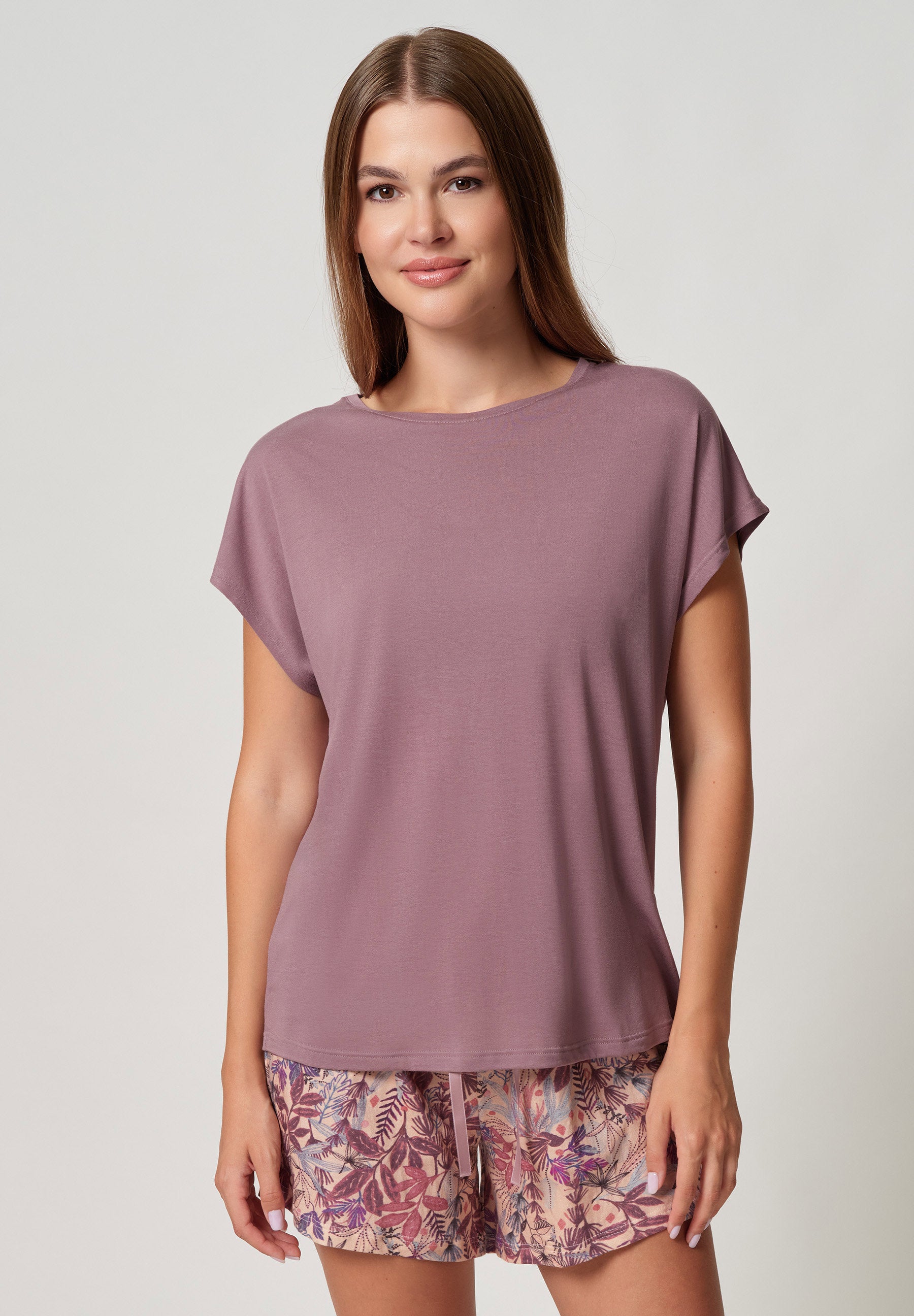Night Selection 2 Shirt kurzarm twilight mauve 010433-01H462