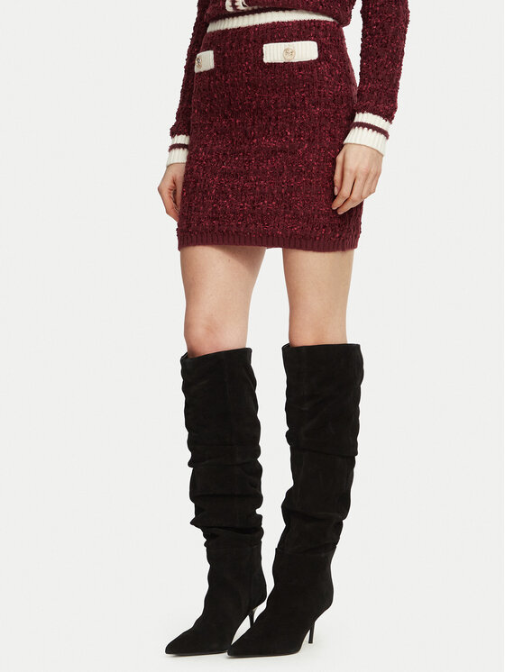 Guess Minirock W6BD48 Z1763 Dunkelrot Regular Fit