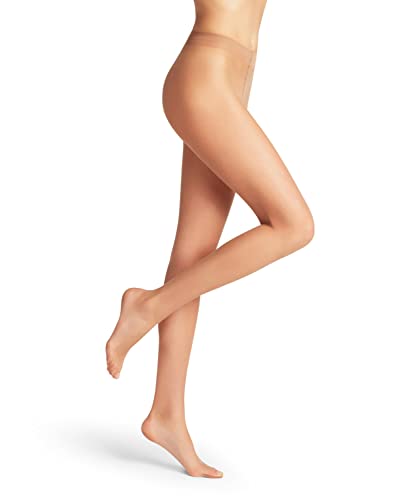 FALKE Damen Strumpfhose Shelina 12 DEN W TI Ultra-Transparent einfarbig 1 Stück, Gelb (Sun 4299), L