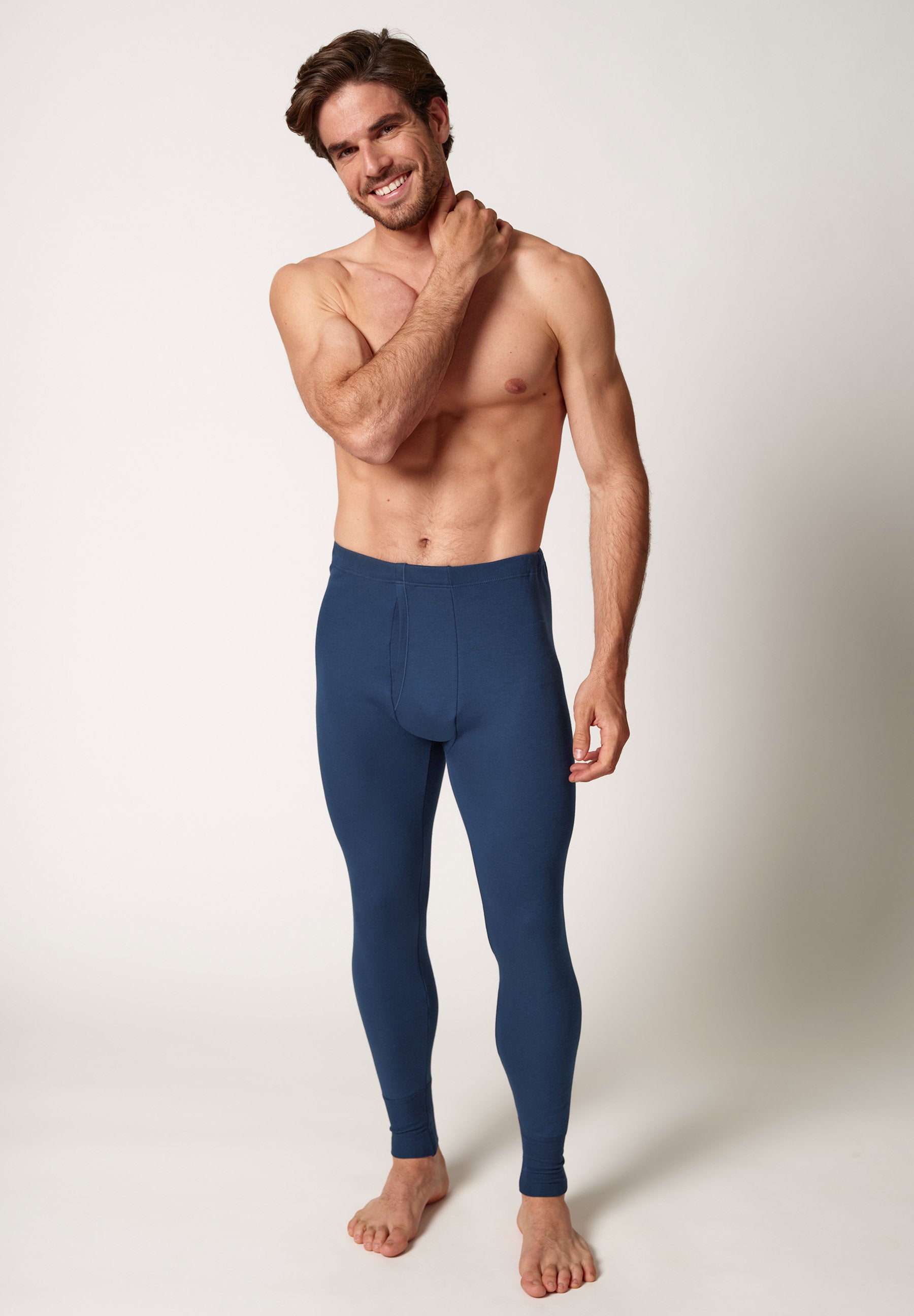 Thermo Cotton Pants lang mit Eingriff navy 112358-010369