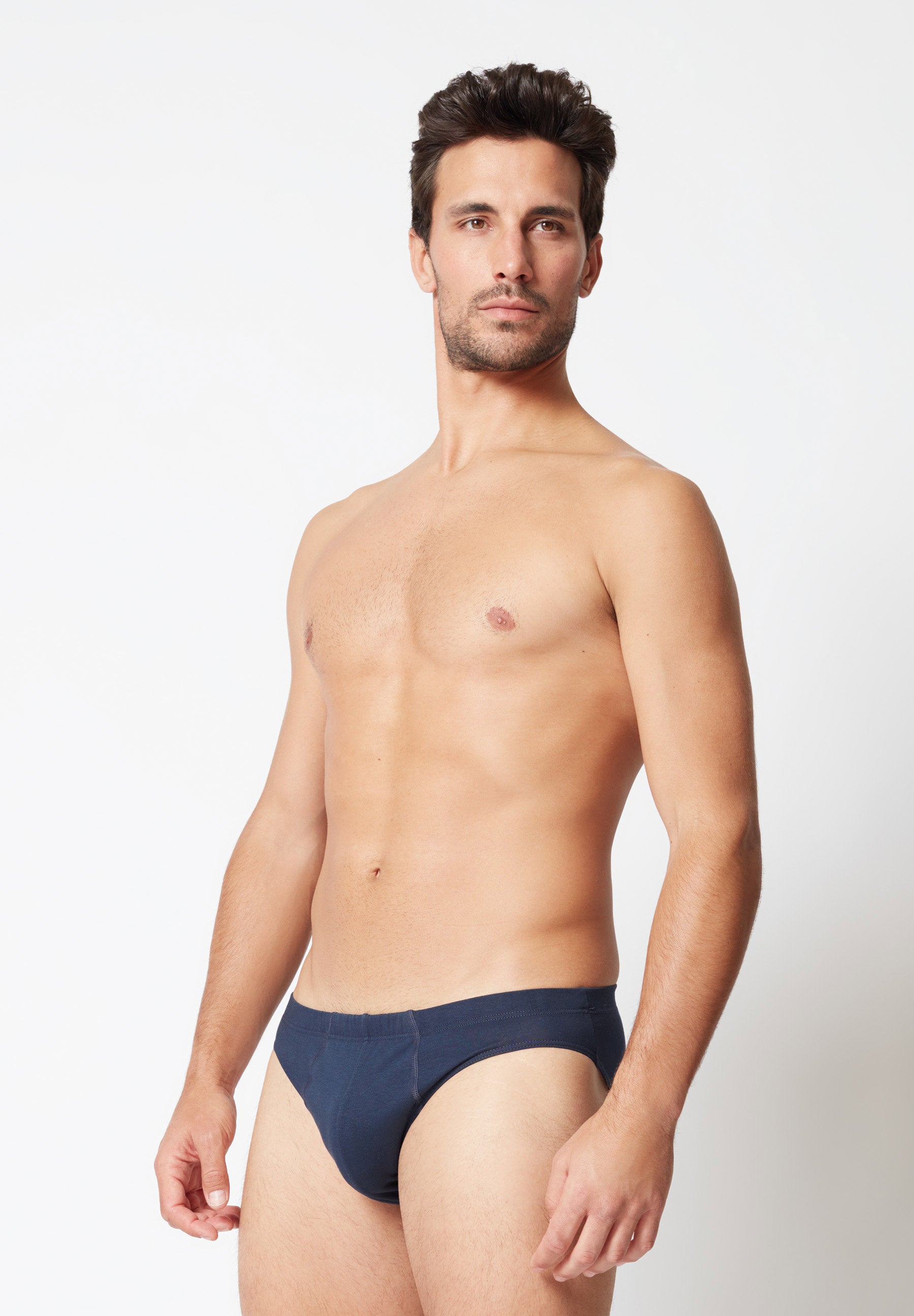 hautnah Cotton 2 Pack Slip Doppelpack dress blue 112532-01H056