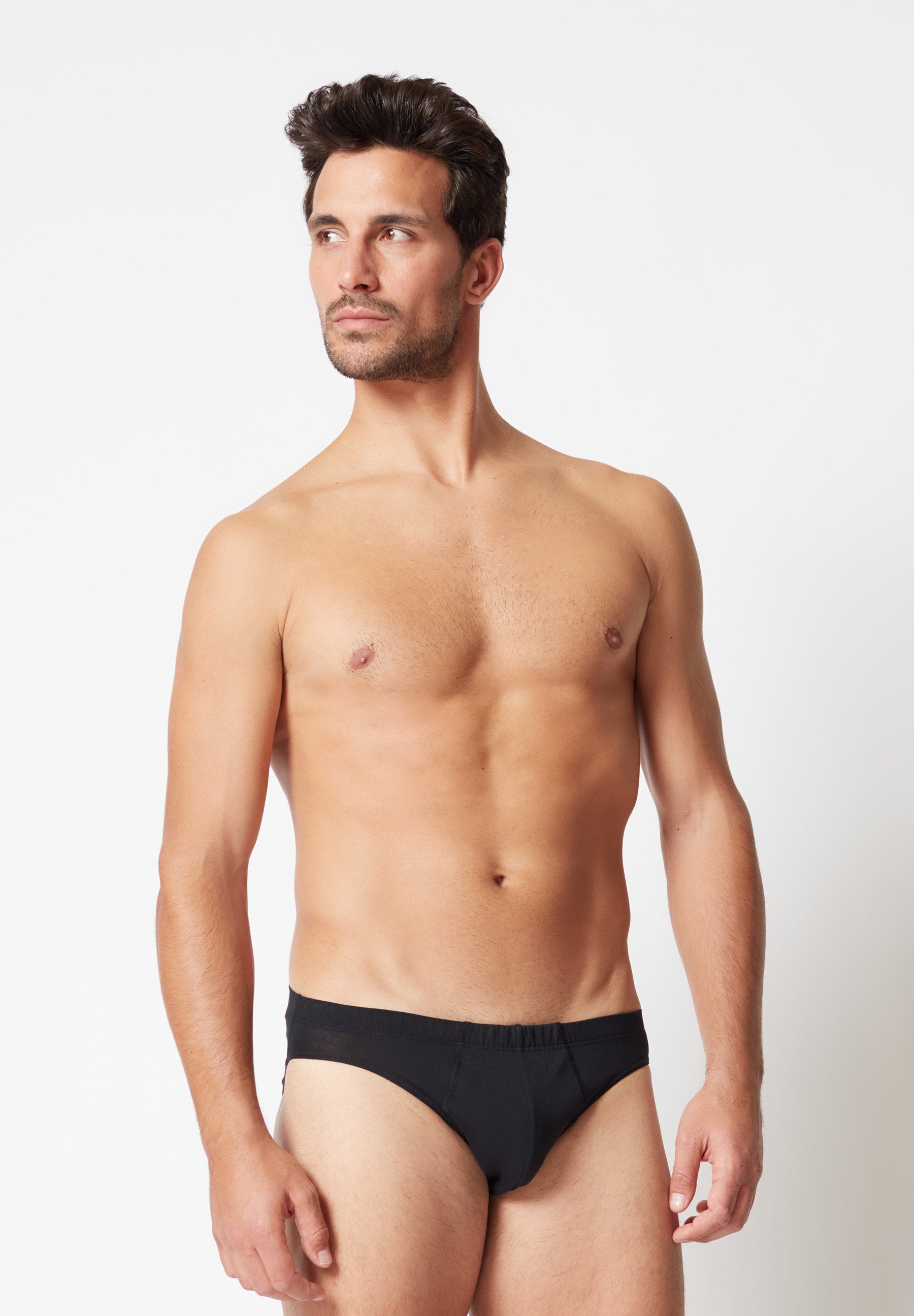 hautnah Cotton 2 Pack Slip Doppelpack black 112532-017665