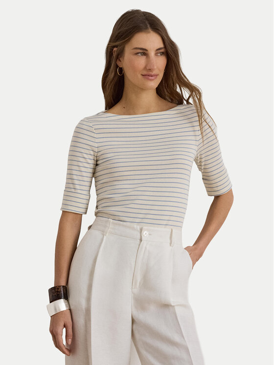 LAUREN RALPH LAUREN Bluse Judy 200P13919001 Beige Regular Fit