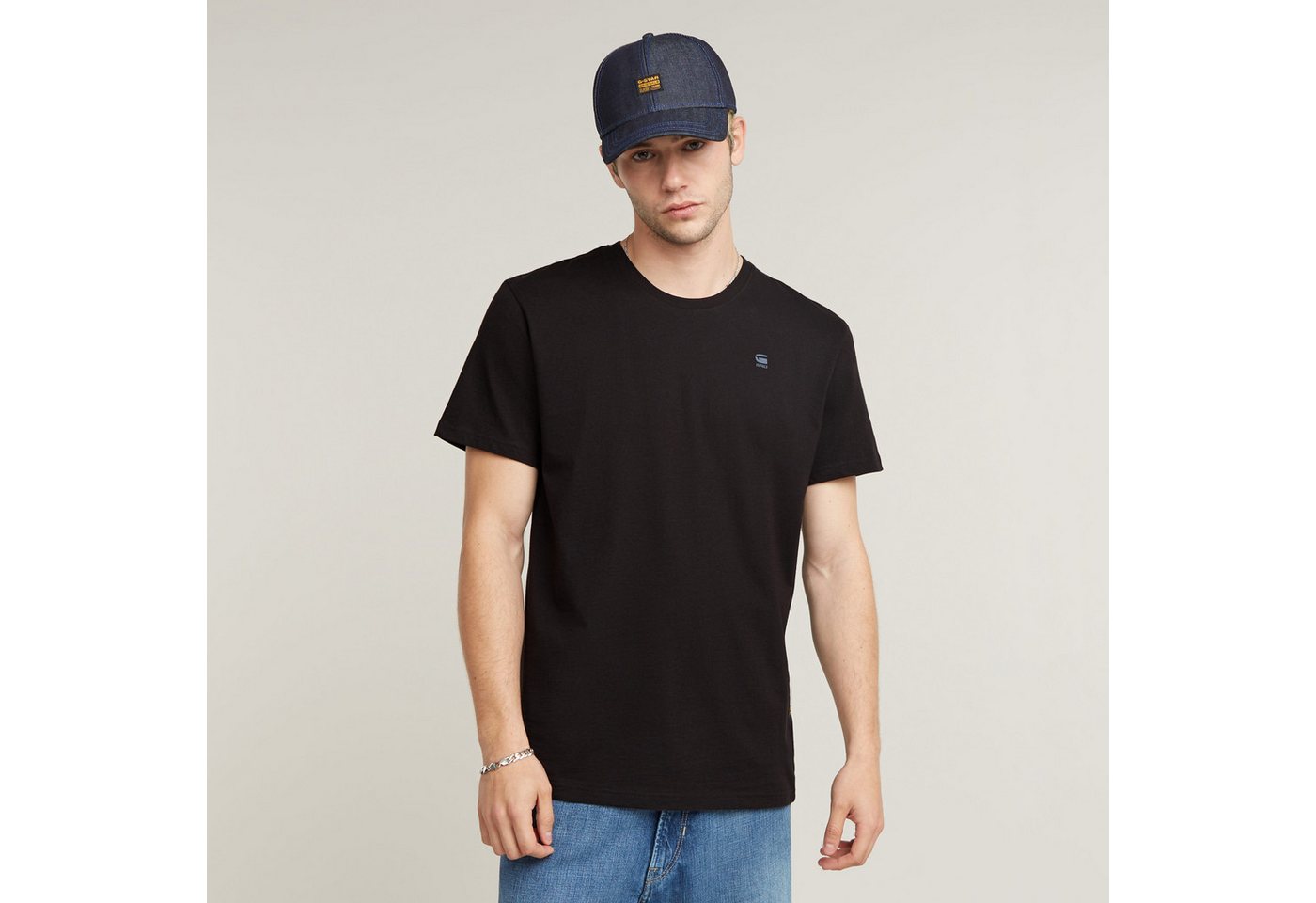 G-STAR T-Shirt Base-S T-Shirt mit kleinem Logo-Detail