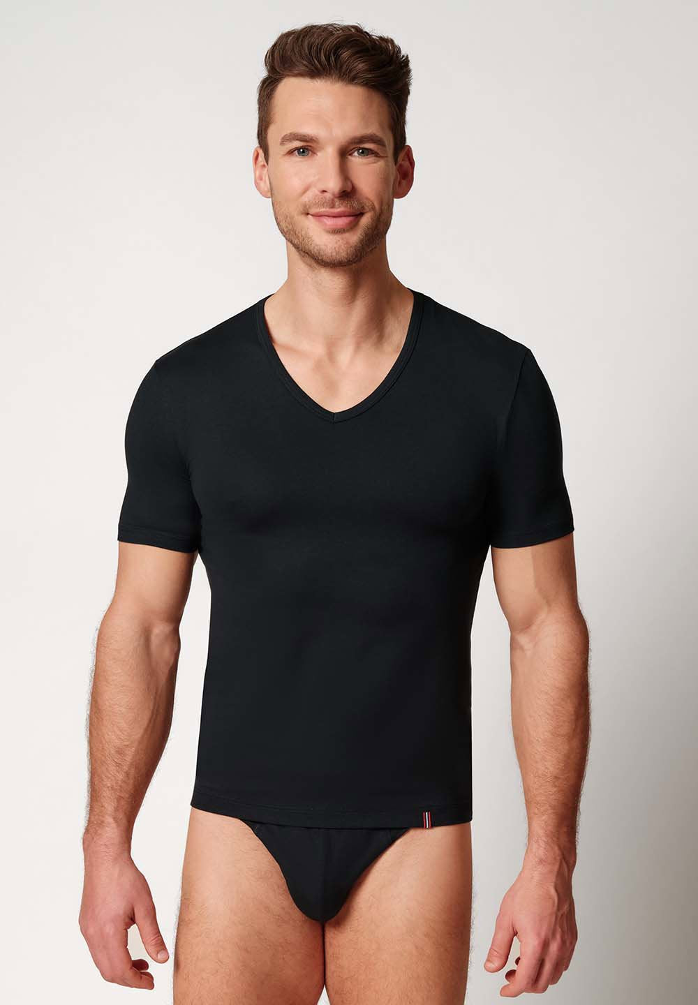 Original V-Shirt kurzarm black 110144-017665
