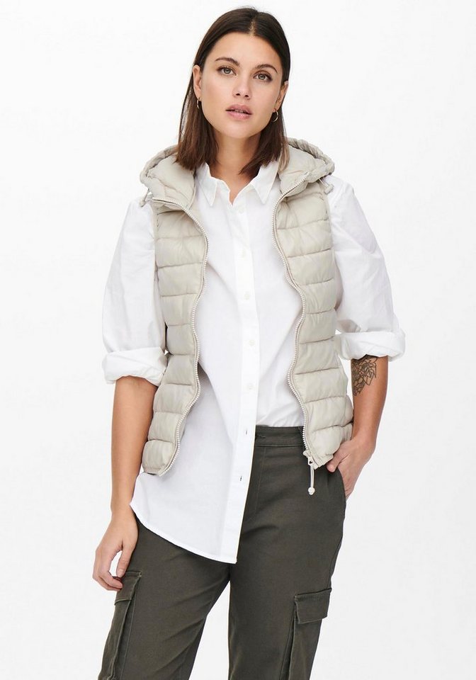 ONLY Steppweste ONLNEWTAHOE HOOD WAISTCOAT OTW NOOS Kunstfaser