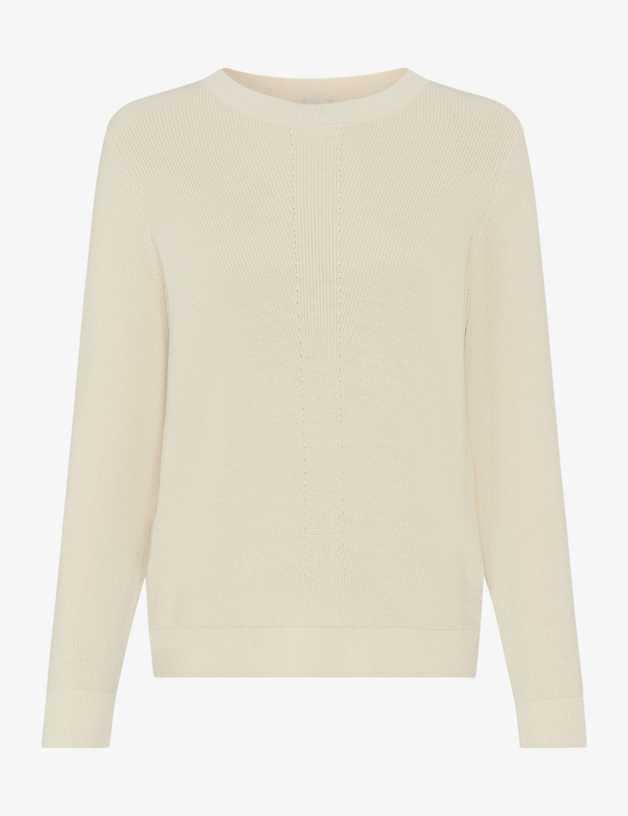 Brax Damen Strickpullover Style LESLEY dark ecru, cremeweiß,