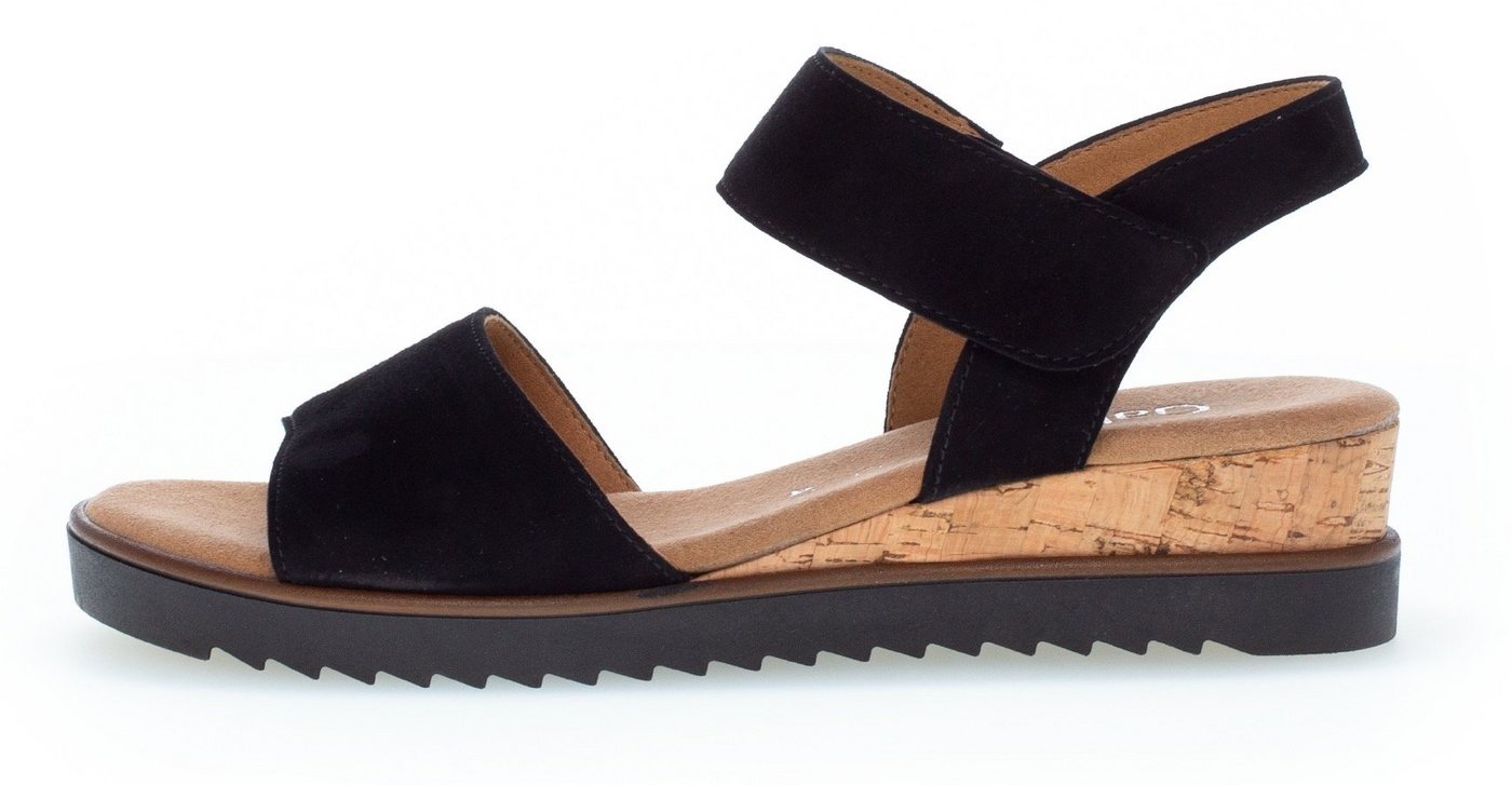 Gabor GENUA Keilsandalette, Sommerschuh, Sandale, mit kleinem Stretch, Weite G